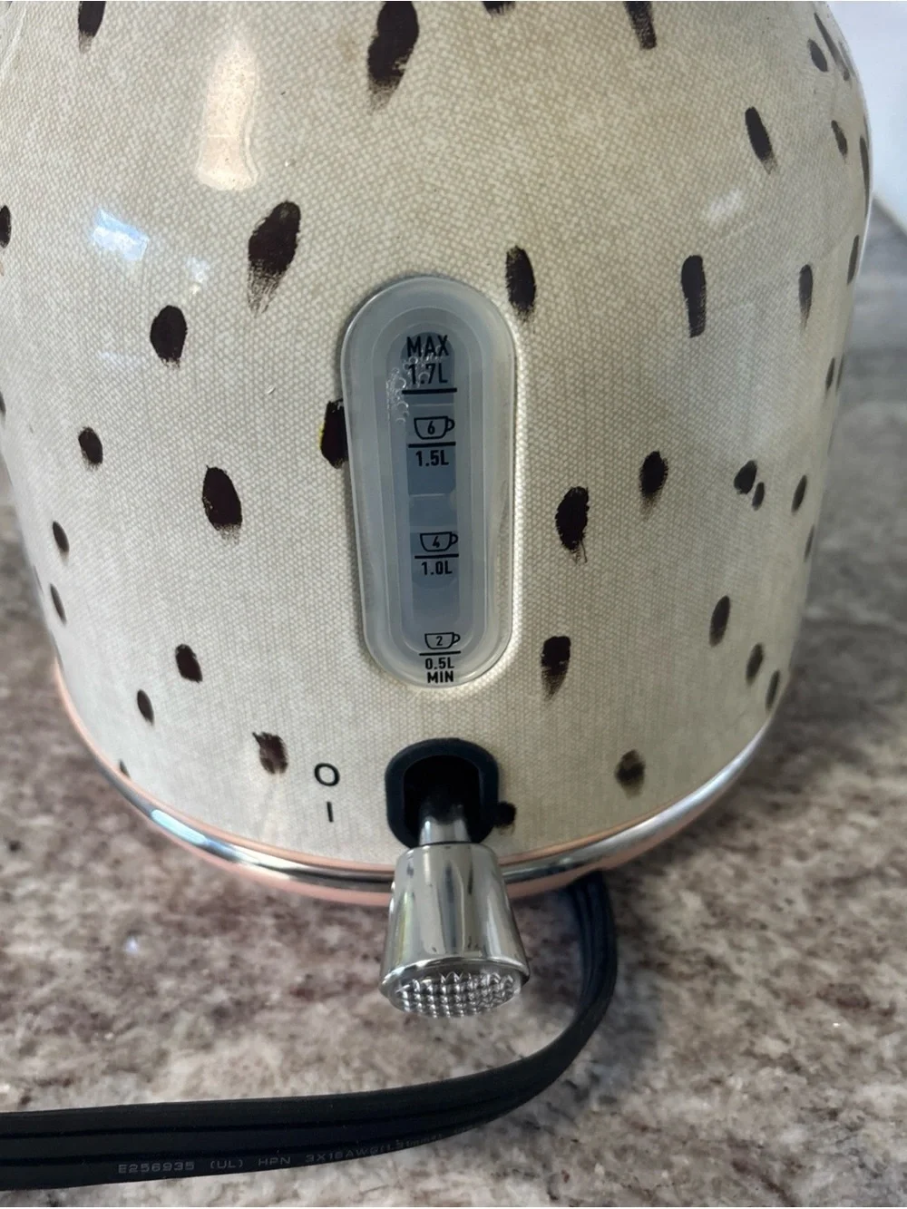 HADEN Rare Poodle & Blonde- Brown & Cream Electric Kettle, 1.7 L, 7 cups-Works!